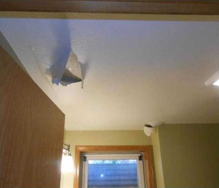 ceiling damaged drywall from water